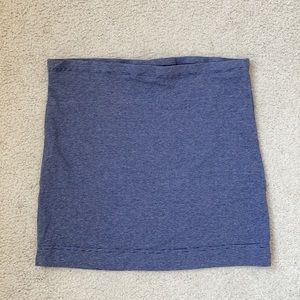 H&M blue and white striped bodycon skirt.